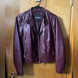 BY BERNARDO Faux Leather Jacket Med